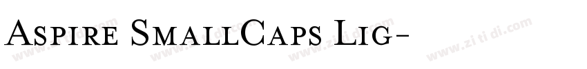 Aspire SmallCaps Lig字体转换 Aspire SmallCaps Lig字体转换